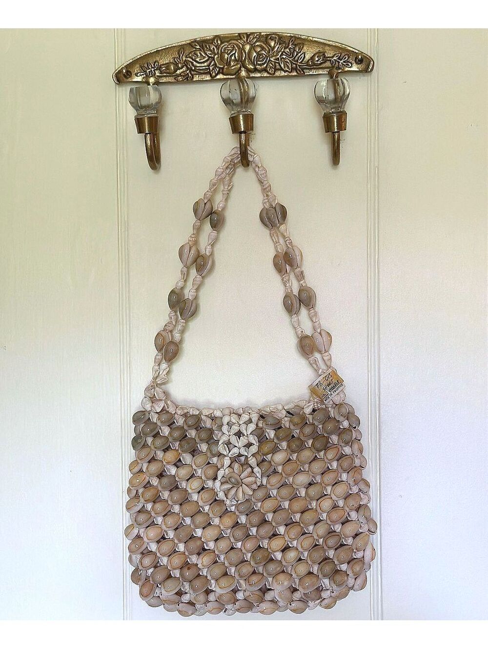 Seashell Puka Shell Beach Vacation Shoulder Bag - Made in Philippines